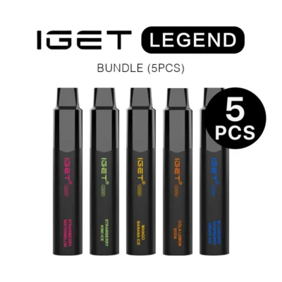 iGET Legend 4000 Puffs – Wholesale Value Bundle (5PCS) – Mix Any Flavour